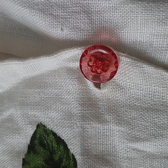 Floral Linen Cropped Jacket - Picture 9 of 11